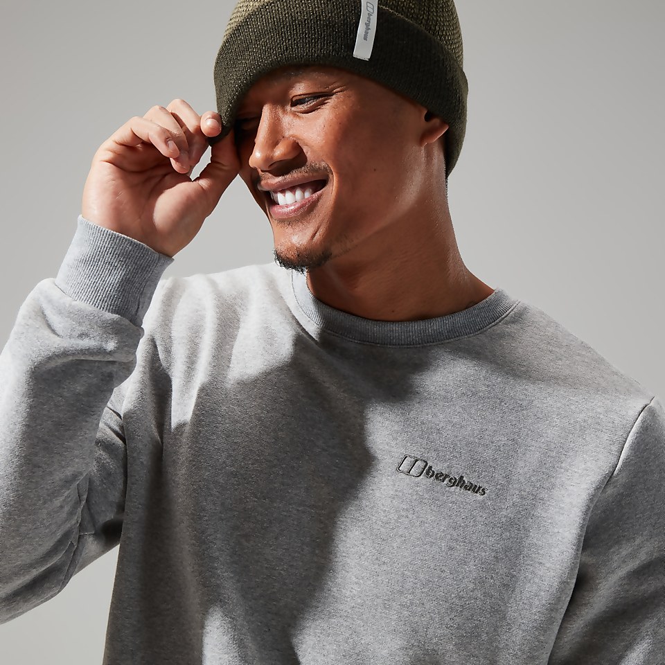 Men's Logo Crew Dark Grey