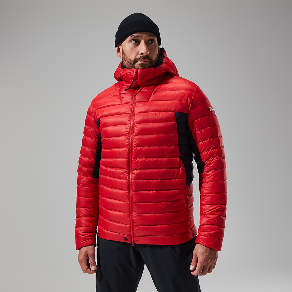 Men's MTN Seeker MW Down Hoody - Red/Black