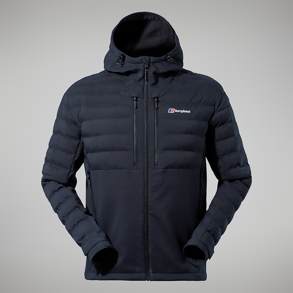 Men's Theran Hybrid Hooded Jacket - Black