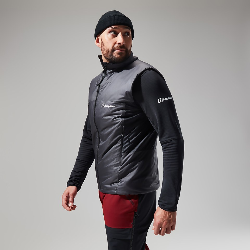 Men's MTN Arete LB Synthetic Vest - Grey/Black