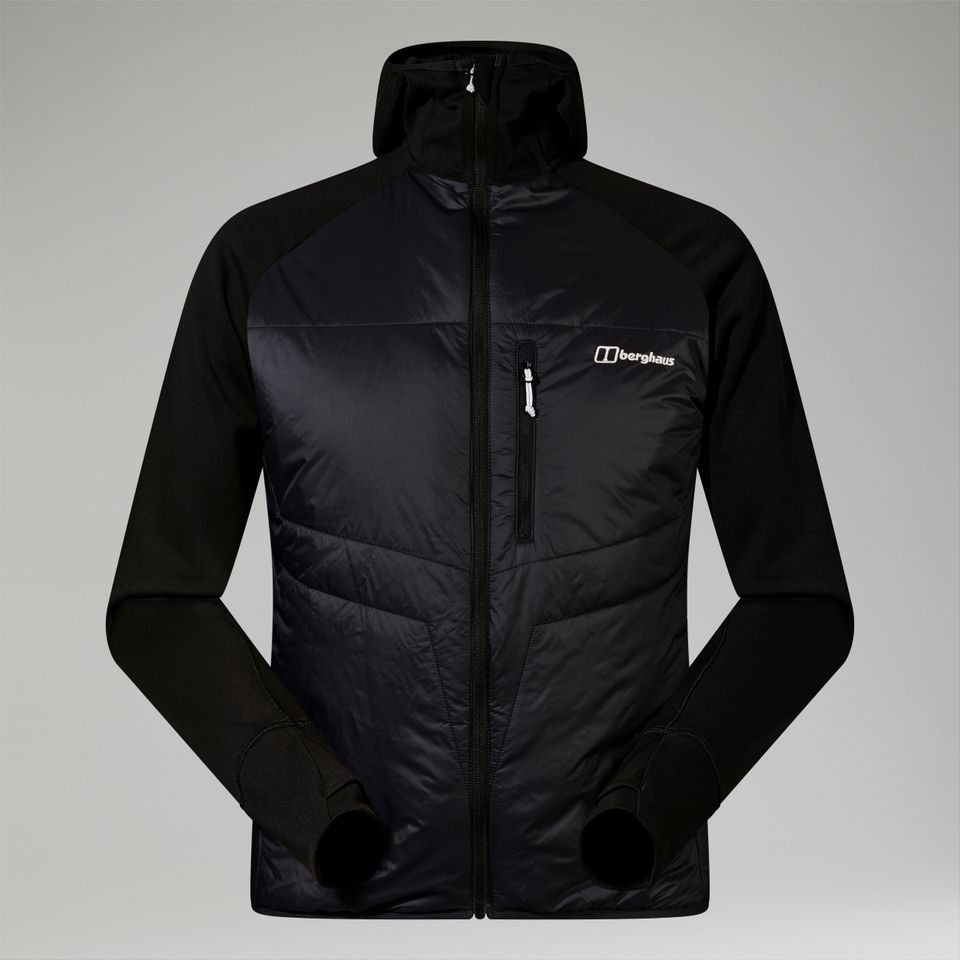 Men's Trawden Hybrid Hooded Jacket - Black