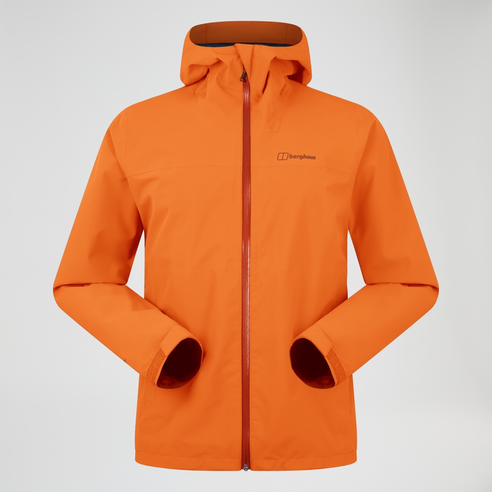 Men's Arnaby Hooded Waterproof Jacket - Orange