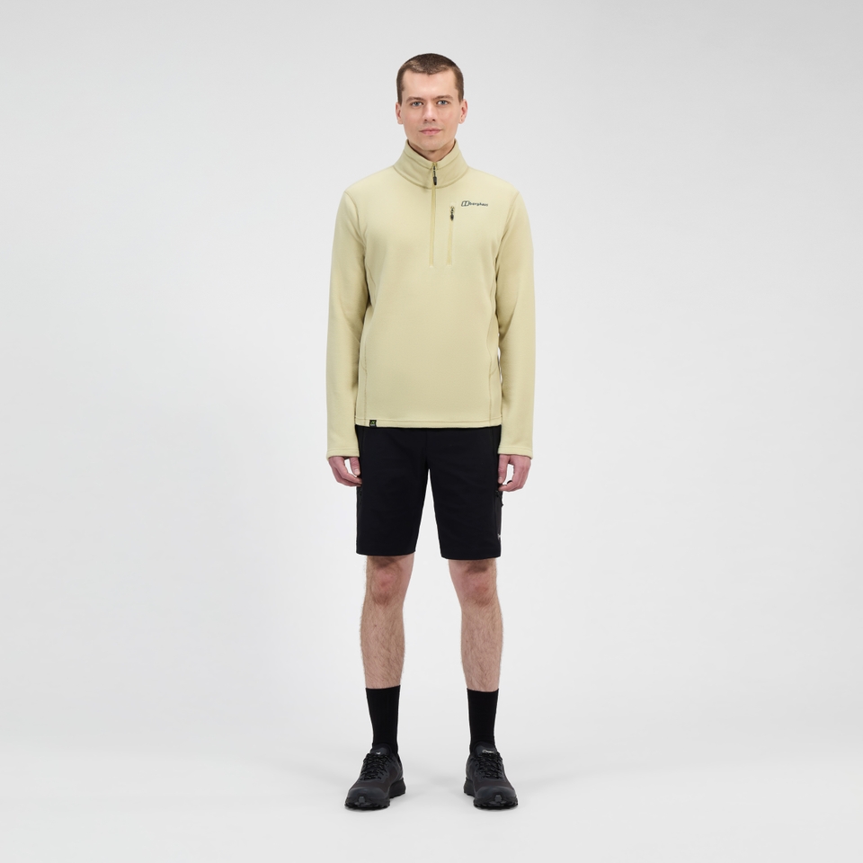 Men's Prism Micro Half Zip Polartec Fleece - Natural
