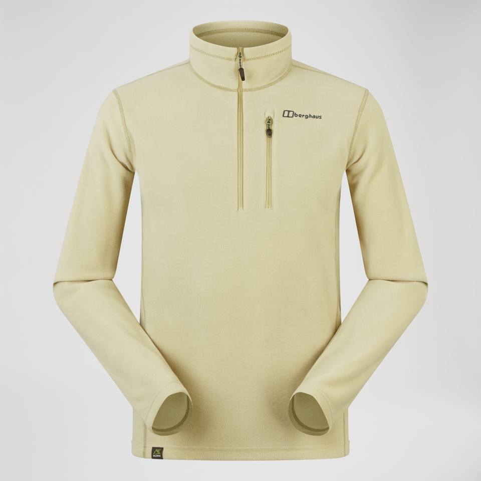 Men's Prism Micro Half Zip Polartec Fleece - Natural
