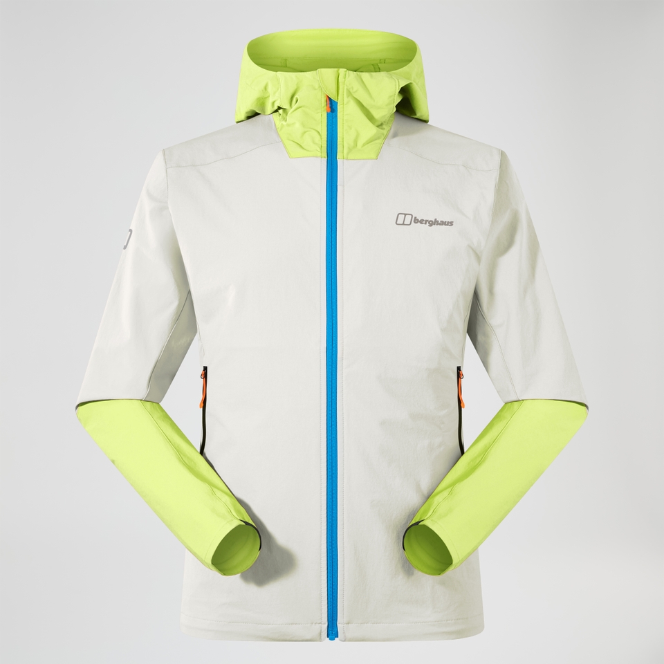 Men's Ridge-Roamer Lite Softshell Jacket - Grey/Yellow