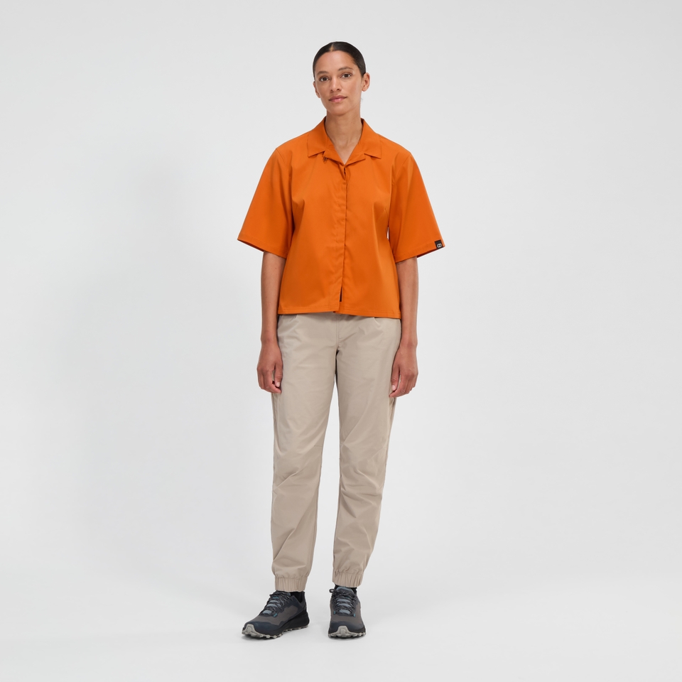 Women's Explorer Short Sleeve Overshirt - Orange