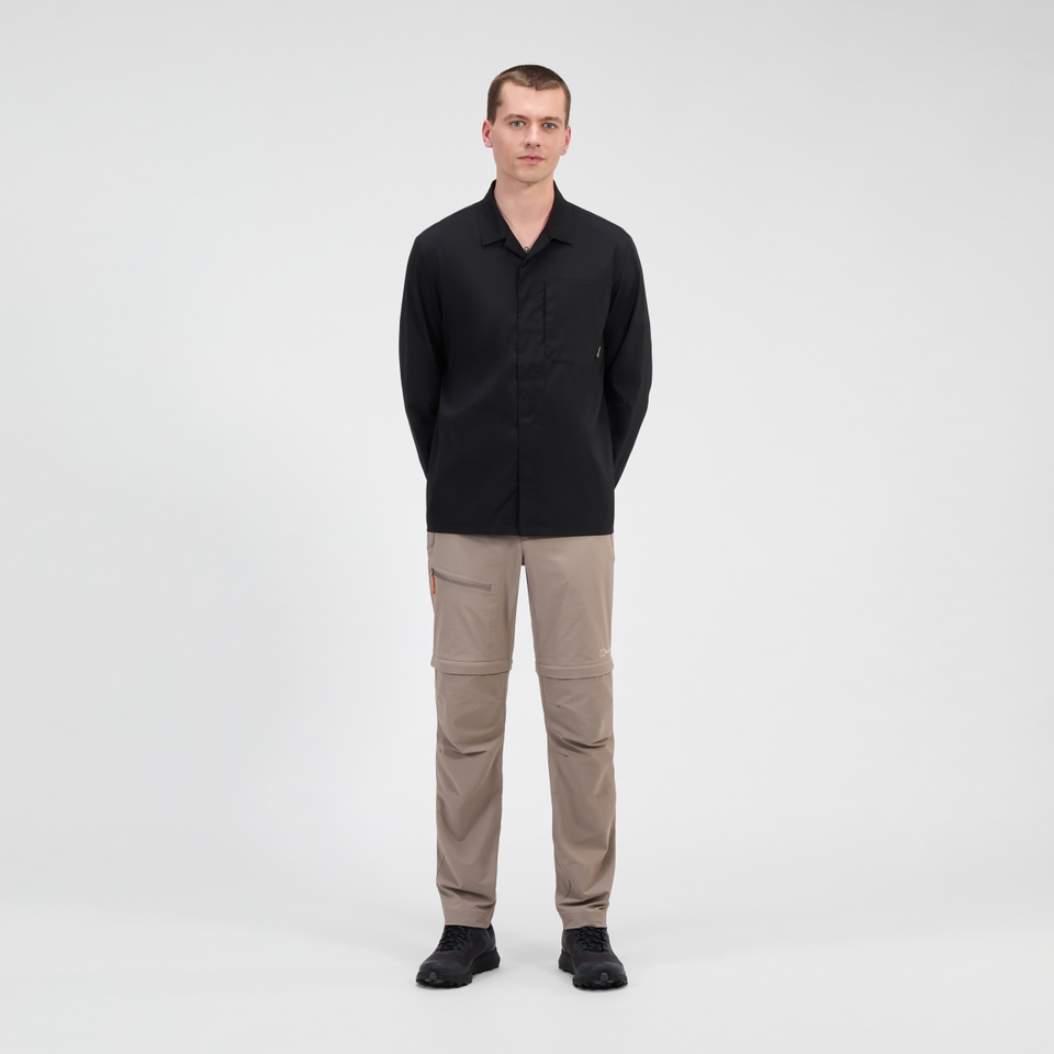 Men's Explorer Long Sleeve Overshirt - Black