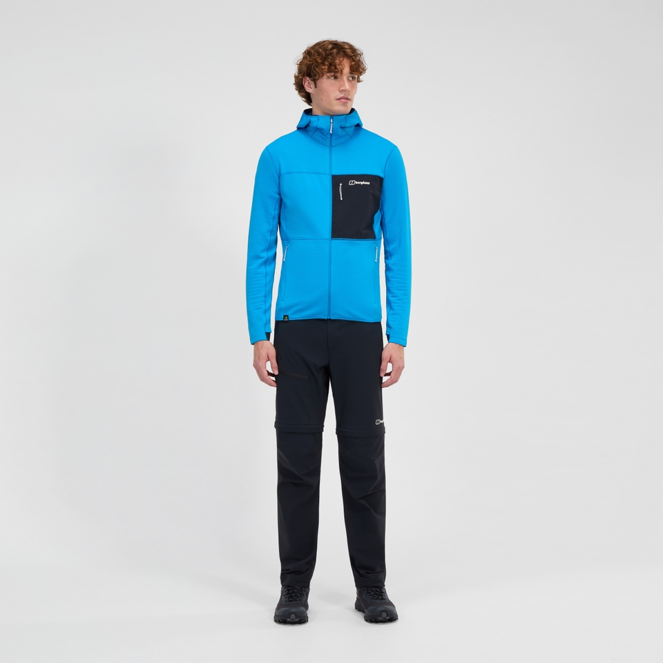 Men's Ridge-Hiker Hooded Jacket - Blue/Black