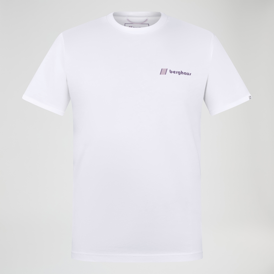 Unisex Sunned Peak Short Sleeve Tee - White