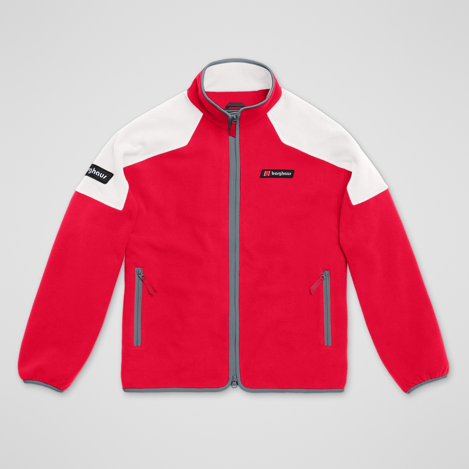 Unisex 1997 Fleece Jacket - Red/Natural
