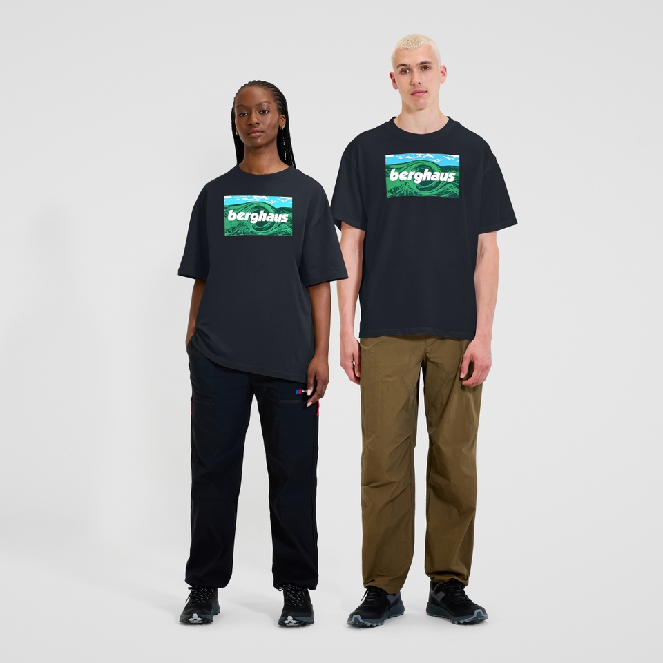 Unisex Twisted Skies Tee - Black