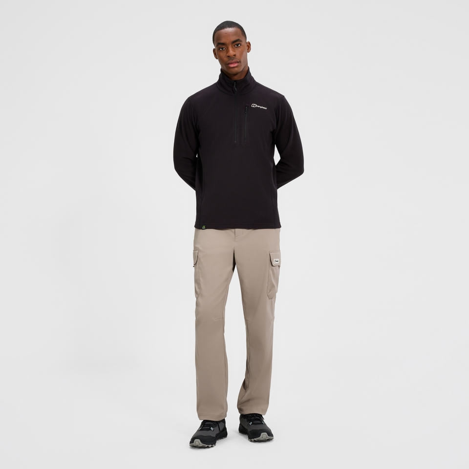 Men's Prism Micro Half Zip Polartec Fleece - Black