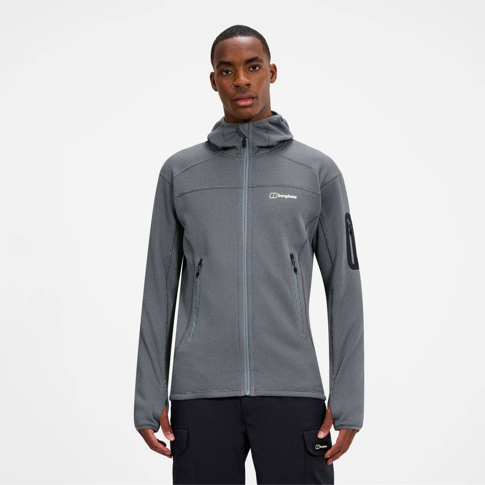 Men's Pravitale Mtn 2.0 Hooded Fleece Jacket  - Grey