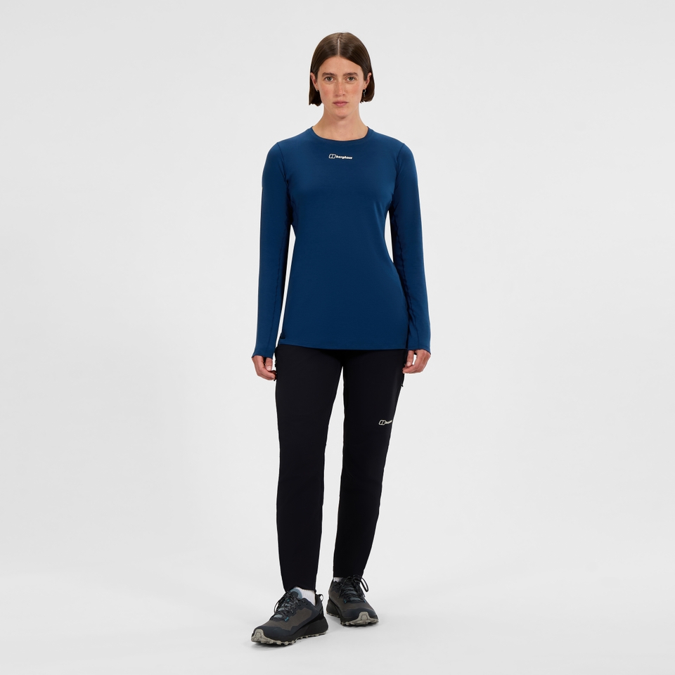 Women's Delta Long Sleeve Tech Tee - Blue