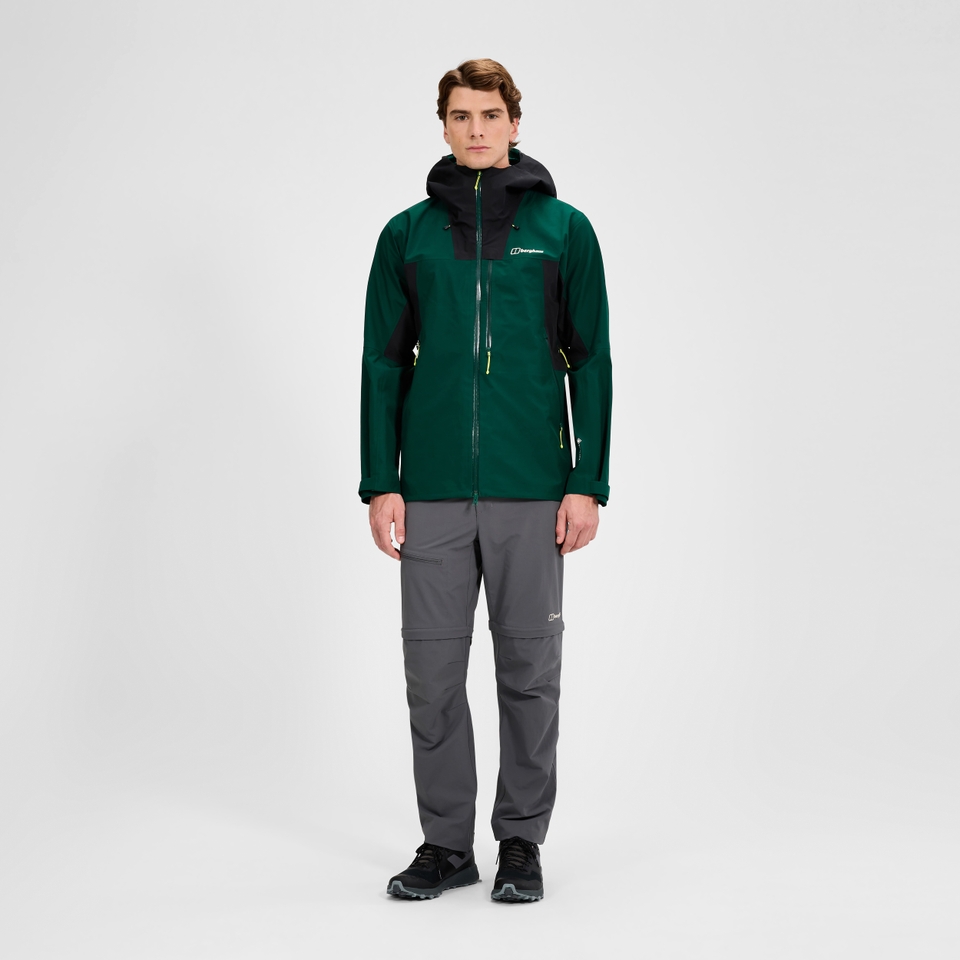 Men's Ridge-Seeker Waterproof Jacket  - Green/Black