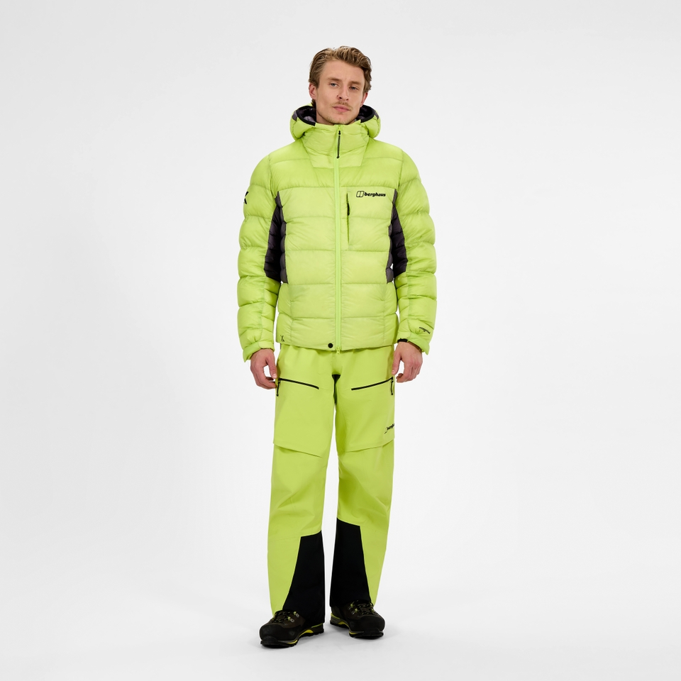 Men's MTN Arete Ultra Down Hoody - Yellow/Purple