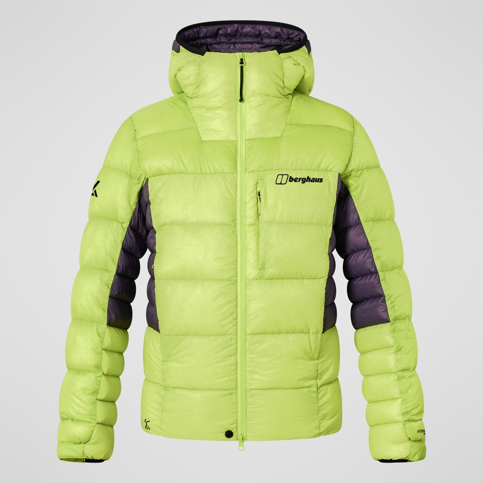 Men's MTN Arete Ultra Down Hoody - Yellow/Purple