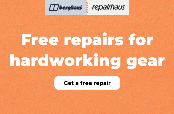 Free repairs for hardworking gear. Get a free repair.